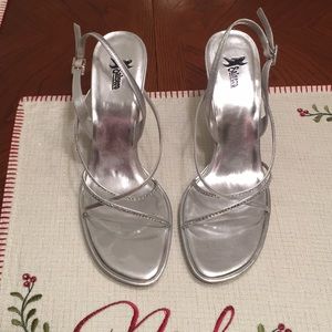 Silver heels